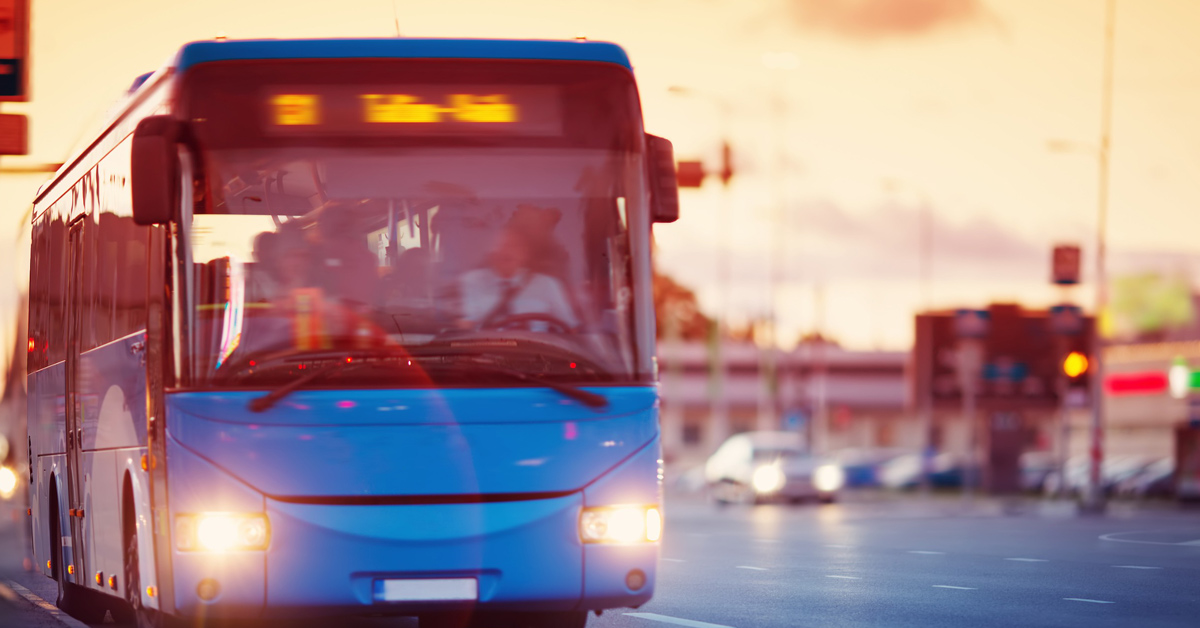 Autobus de transport routier de voyageurs