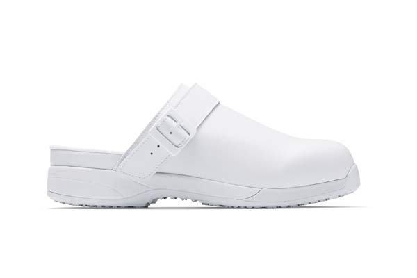 White Tristan II SB slip-resistant work shoe with microfibre waterproof uppers