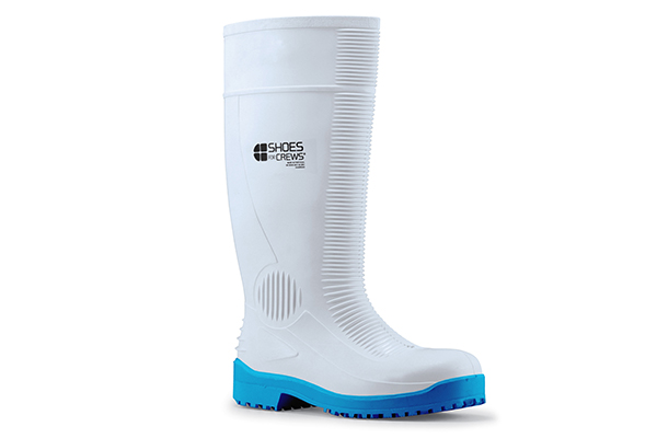 White steel toed Guardian ST safety boots with puncture protection