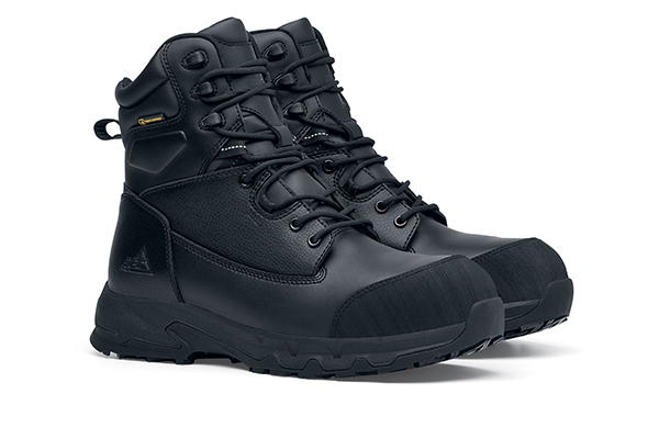 Delvin safety boot style in black with SFC Pro slip-resistant outsole and TripGuard feature
