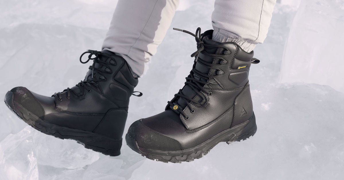 Shoes For Crews Delvin ice and snow boot with superior slip-resistance